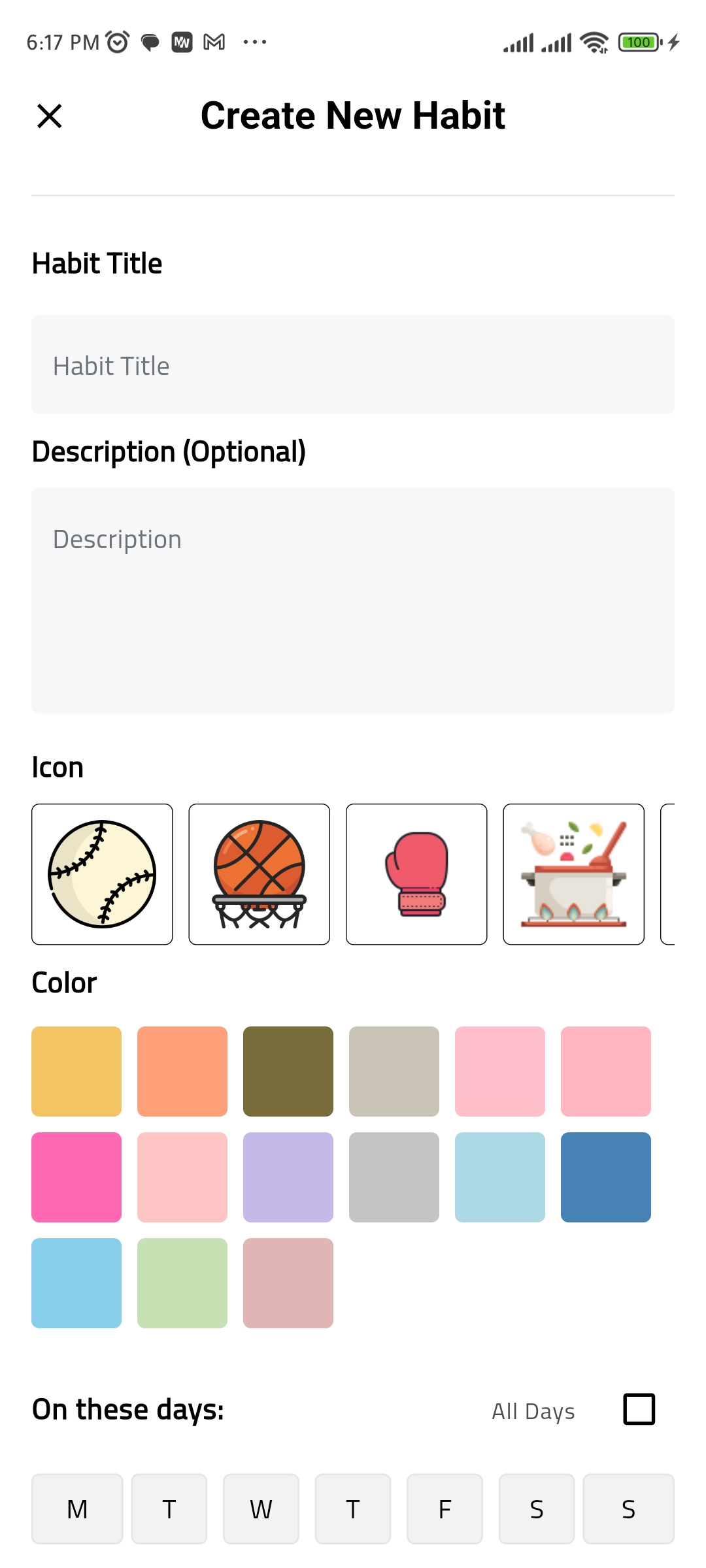Habit Tracker screenshot 2